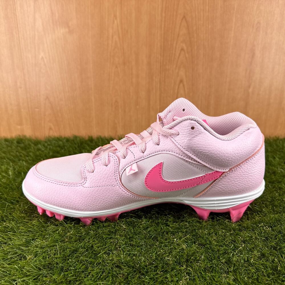 Jordan Stadium 90 Low TD Pink White Football Cleats HQ0210-600 Men's Size 11 - Picture 3 of 8